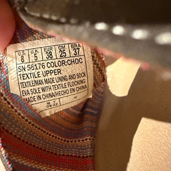 Skechers LuxeFoam Cushion Two Strap Granola Relaxed Fit Brown Sandals Size 8 - Picture 3 of 7